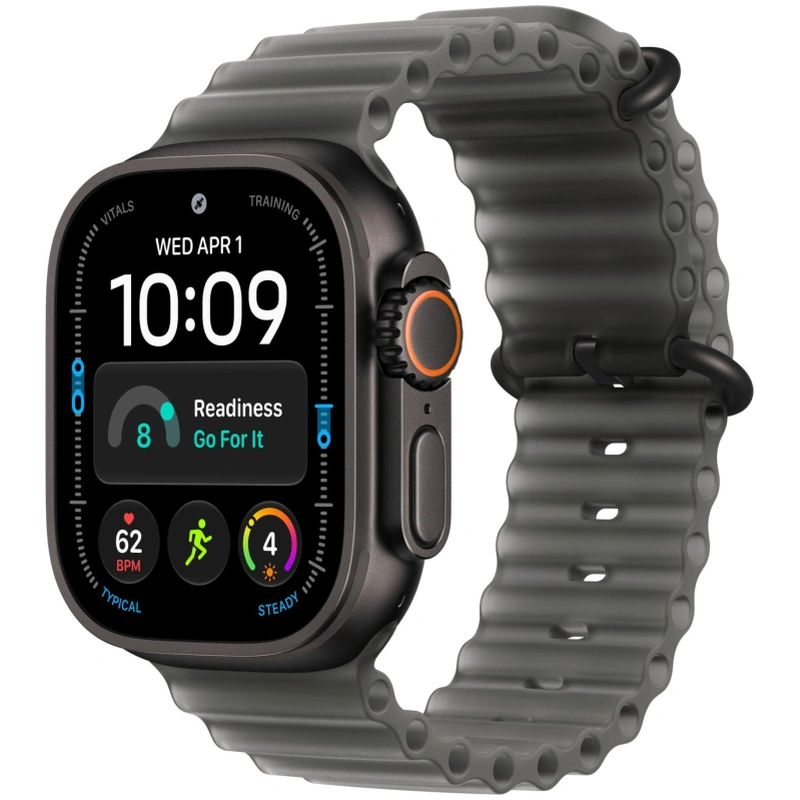 Умные часы Apple Watch Ultra 4 (2026) GPS+Cellular 49mm Black Titanium Case (Ремешок Translucent Black Ocean Band)