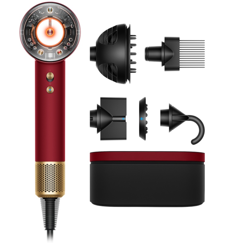 Фен Dyson Supersonic HD16 Nural (Red Velvet /Gold)