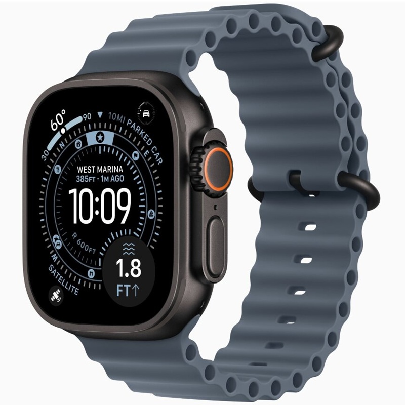 Apple Watch Ultra 3 (2025) GPS + Cellular 49mm Black Titanium (Ремешок Ocean Синего цвета)