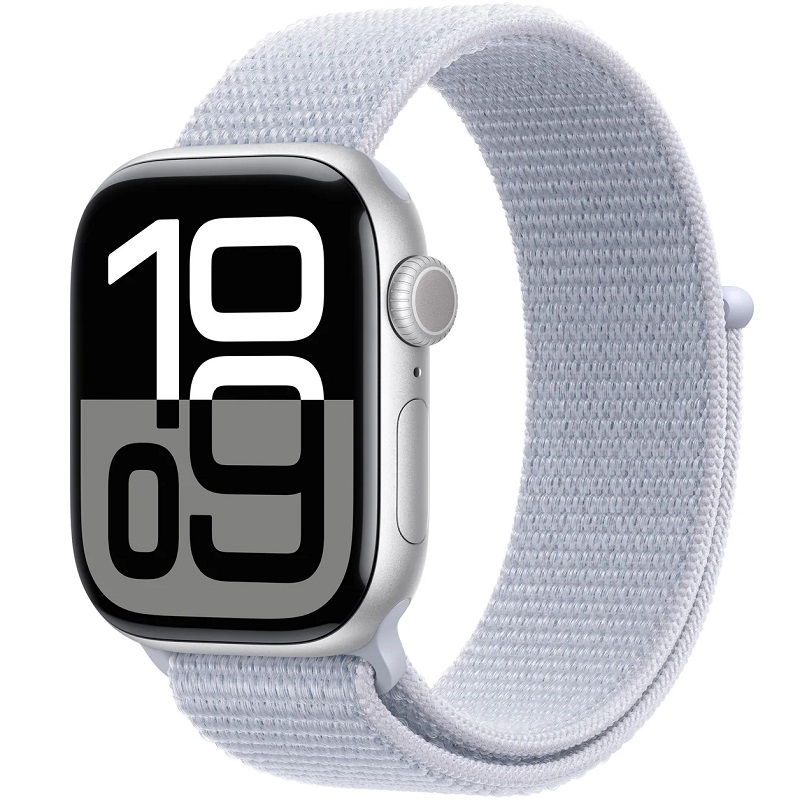 Умные часы Apple Watch Series 10 42mm Aluminium Case with Sport Loop (Серебристые)