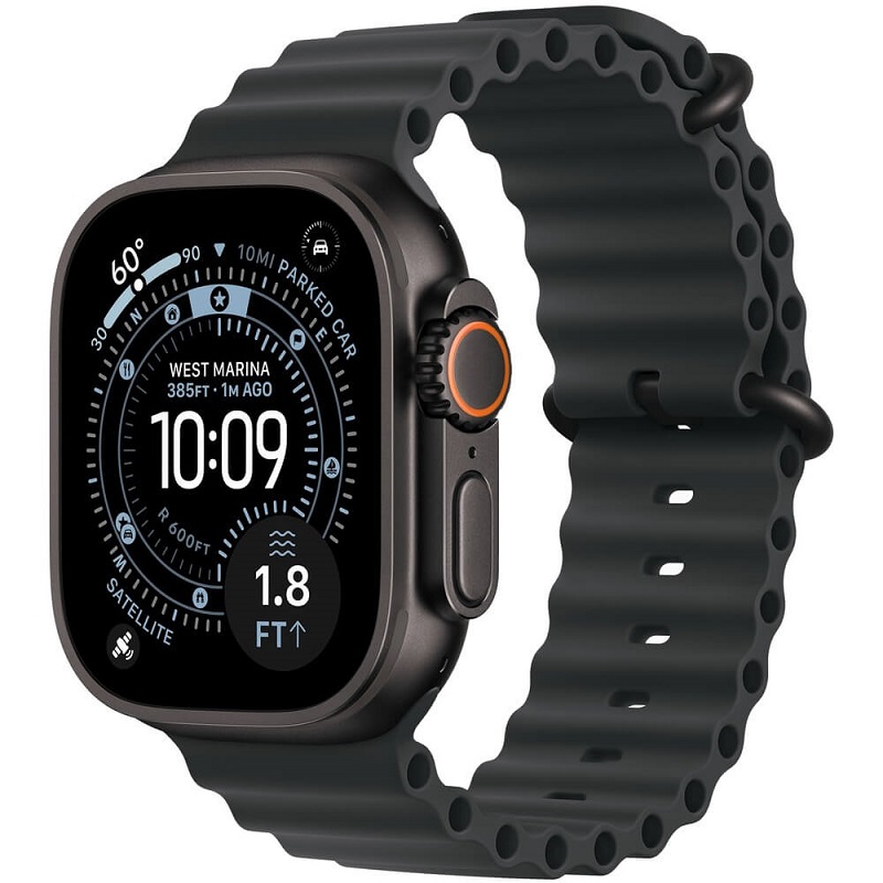 Apple Watch Ultra 3 (2025) GPS + Cellular 49mm Black Titanium (Ремешок Ocean Черного цвета)