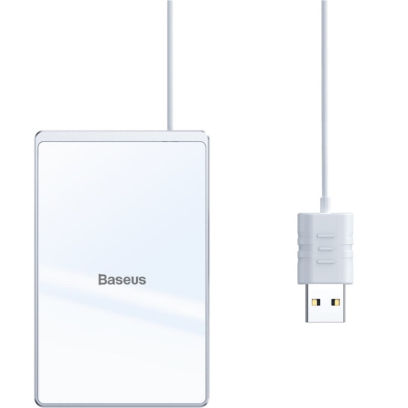 Беспроводная сетевая зарядка Baseus Card Ultra-thin Wireless Charger (Белая)