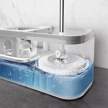 картинка Швабра с отжимом и ведром Xiaomi Quange QJ030401 (Белая) от Дисконт "Революция цен"