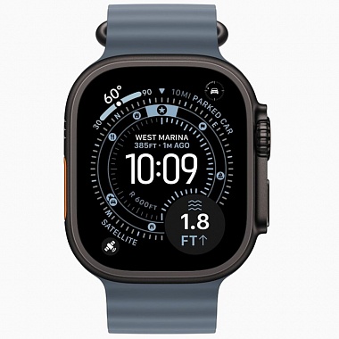 картинка Apple Watch Ultra 3 (2025) GPS + Cellular 49mm Black Titanium (Ремешок Ocean Синего цвета) от Дисконт "Революция цен"