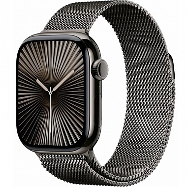 картинка Умные часы Apple Watch Series 10 46mm Slate Titanium Case with Slate Milanese Loop от Дисконт "Революция цен"