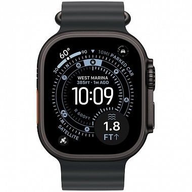 картинка Apple Watch Ultra 3 (2025) GPS + Cellular 49mm Black Titanium (Ремешок Ocean Черного цвета) от Дисконт "Революция цен"