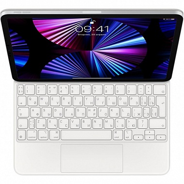 картинка Чехол-клавиатура Apple Magic Keyboard with Trackpad для iPad Pro 11 (1th,2th,3th gen) и iPad Air (4th gen) (Белая) от Дисконт "Революция цен"