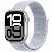 Умные часы Apple Watch Series 10 46mm Aluminium Case with Sport Loop (Серебристые)