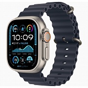 Apple Watch Ultra 2 (2024) GPS + Cellular 49mm Natural Titanium (Ремешок Ocean Темно-синего цвета)