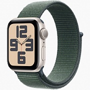 Часы Apple Watch SE2 GPS 40mm Aluminum Case with Loop Band (Сияющая звезда/Ремешок зеленый)
