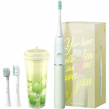 картинка Электрическая зубная щетка Soocas Sonic Electric Toothbrush V2 (Зеленая) от Дисконт "Революция цен"